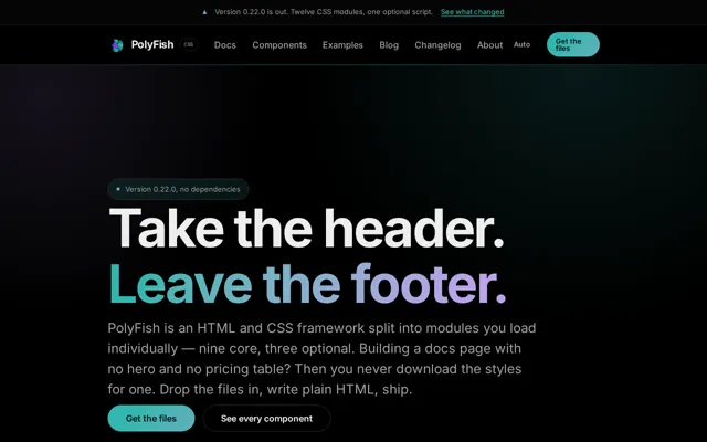 The PolyFish homepage
